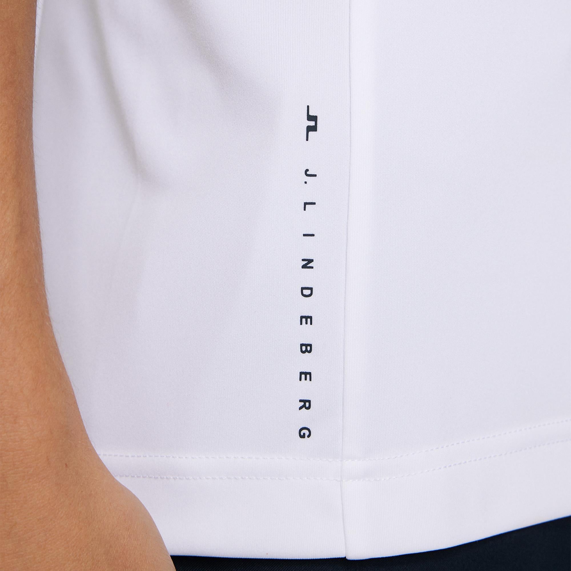 J Lindeberg Legacy Mens Golf Polo Shirt White